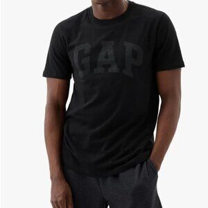 Gap Mens Black Short Sleeve Logo Letter Size XXL